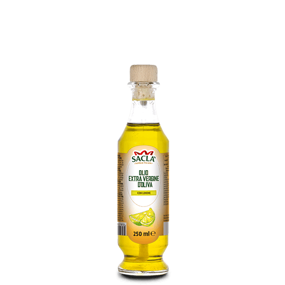 Extra virgin olive oil seasoning with lemon